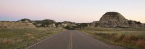 The road through the Badlands