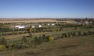 The view of the plains from Salem Sue's hill.