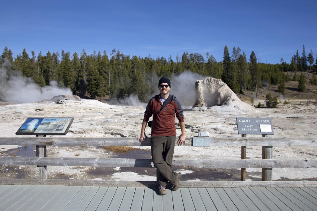 Billy and the Giant Geyser (that didn't erupt while we were there).