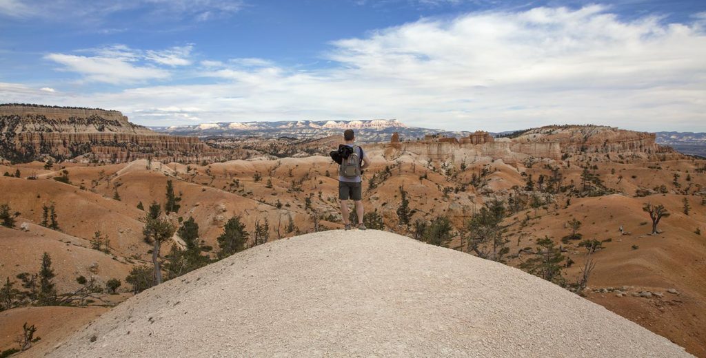 Billy taking in the vista on the way back out of the canyon. 