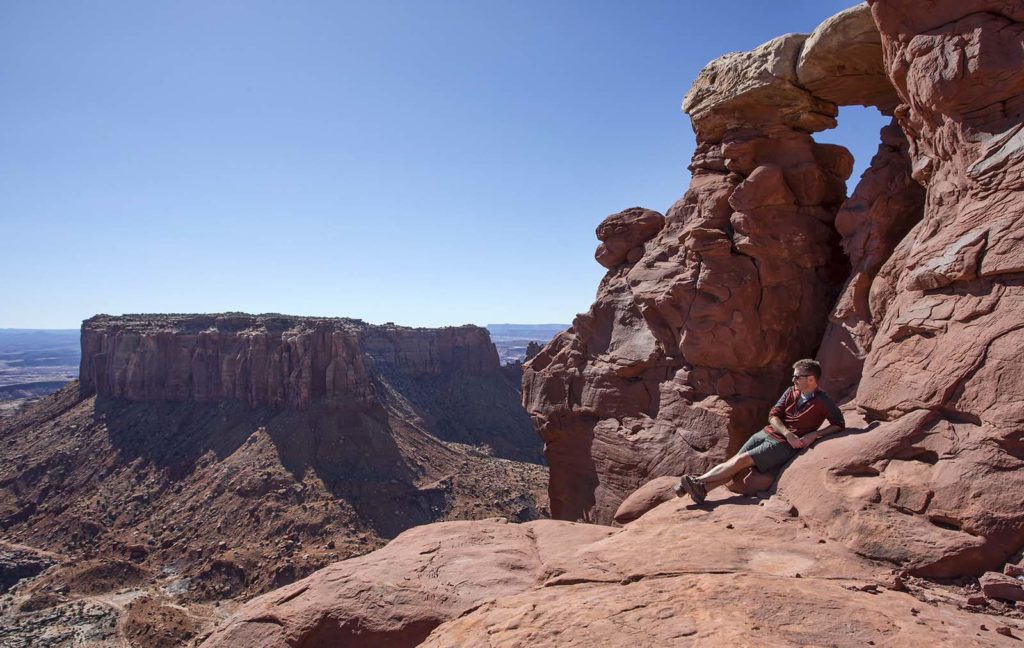 Bill acting like being that close to the 2,000+ foot drop off wasn't bothering him! 