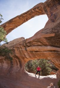 Me standing in Double O Arch.