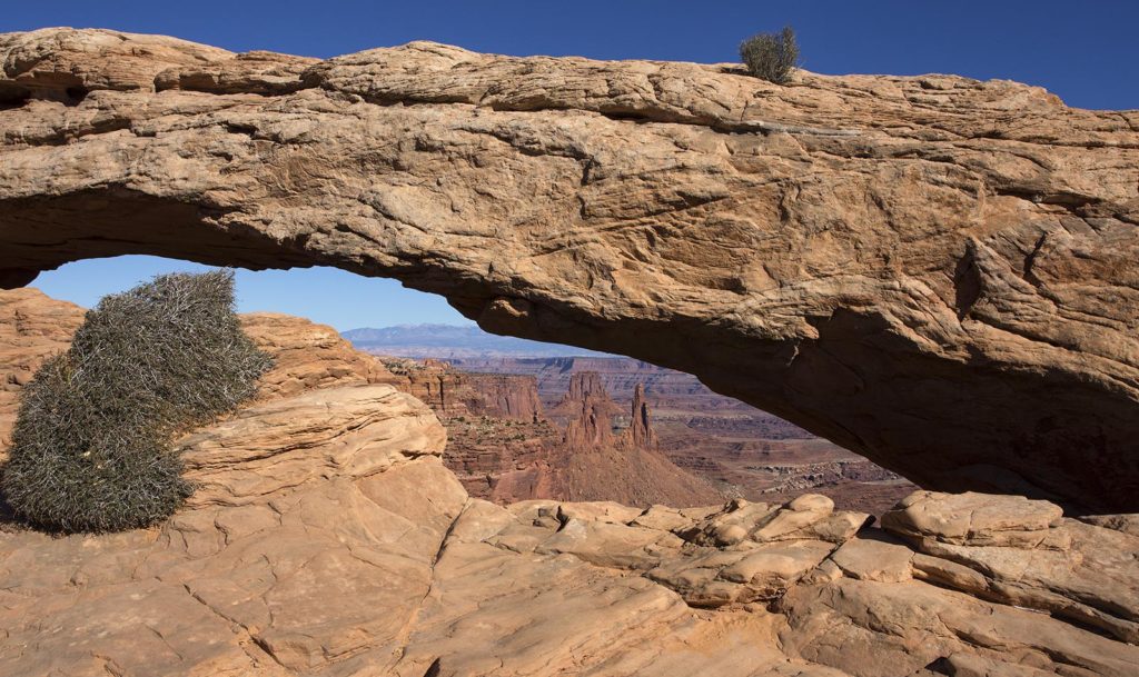 Mesa Arch, without us taking away from its magnificence.