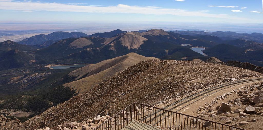 The view from the top, taken in what felt like hurricane-strength wind. Naturally, the photo doesn't come close to portraying the expanse or depth of the valley.