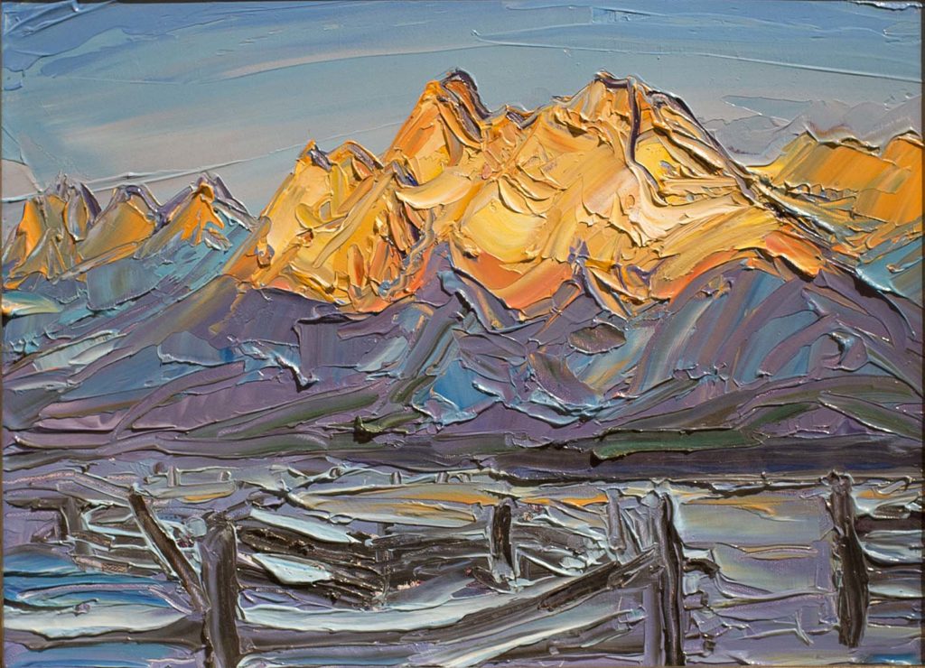 Sawtooth, Winter Sunrise by Louisa McElwain