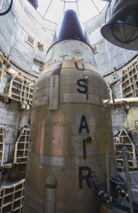 A view of the Titan II from the silo underground.